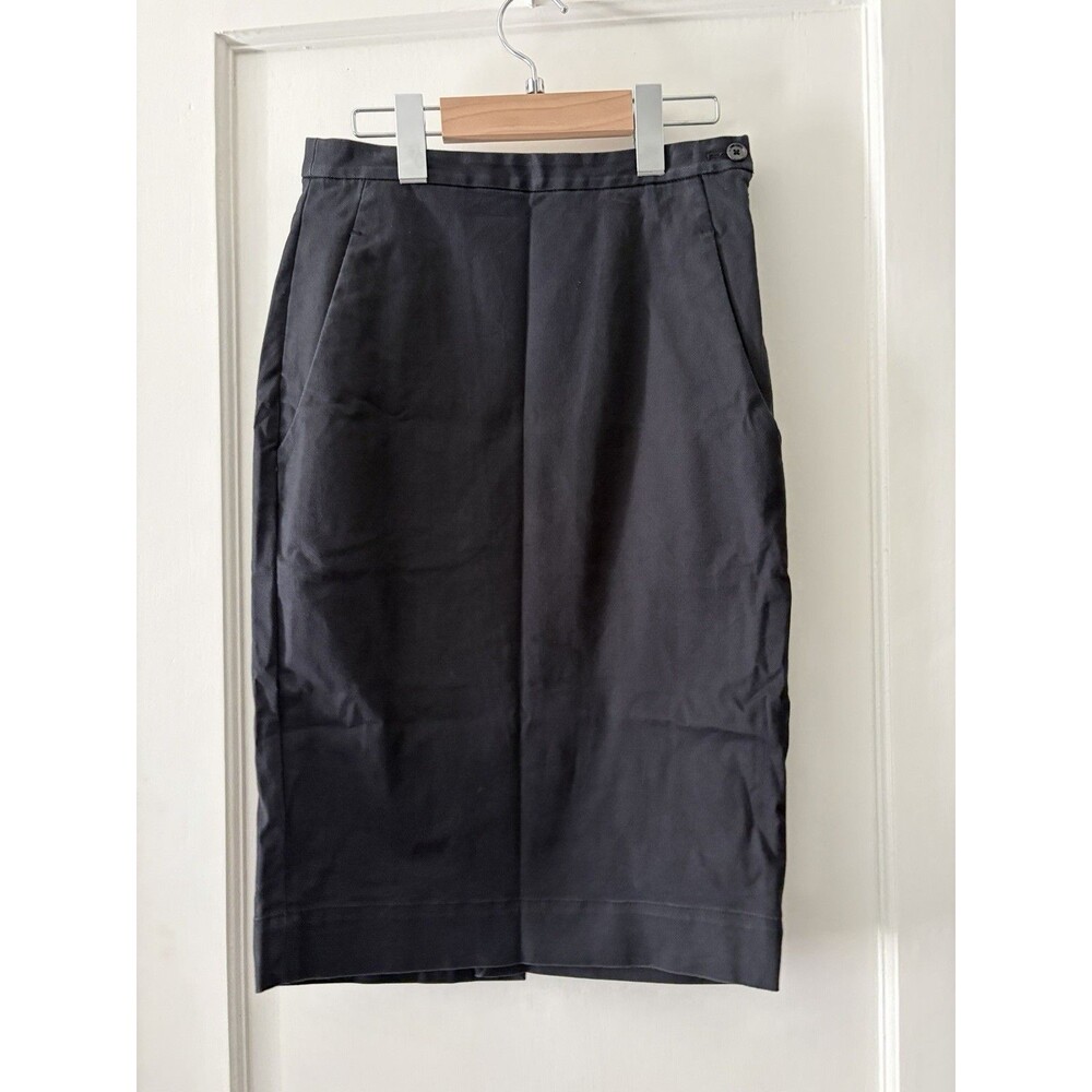 Uniqlo Black Pencil Skirt Size 0 XS Carine Roitfeld Minimalist Office Siren Work